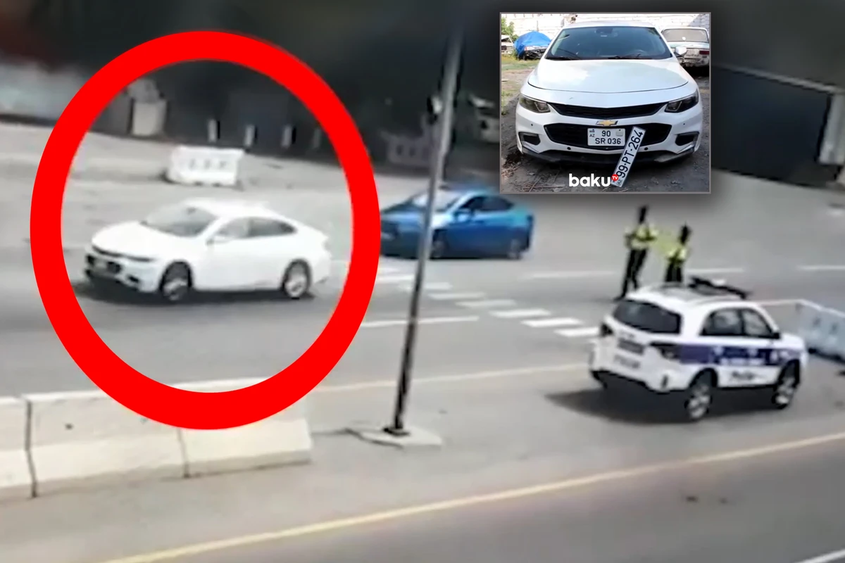 Polisdən qaçan sürücü 5 avtomobili əzdi - ANBAAN VİDEO