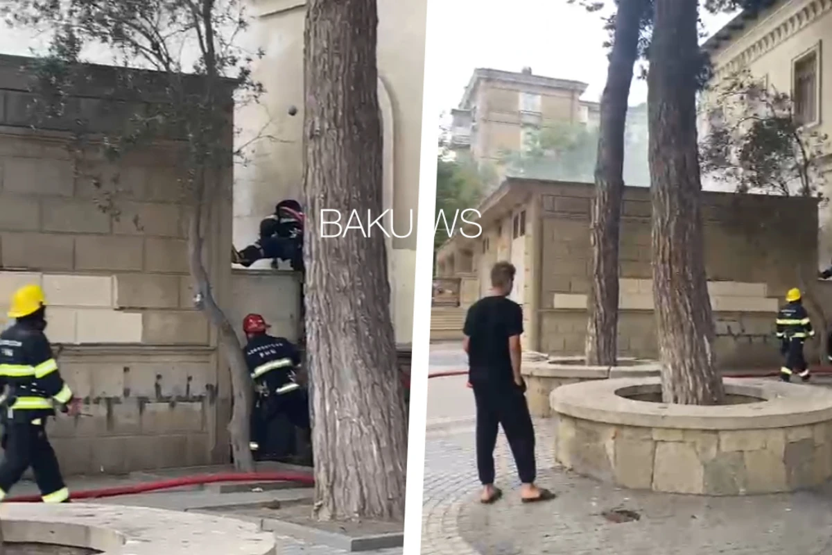 Bakıda transformator yanıb - Bina sakinləri işıqsız qalıb - VİDEO
