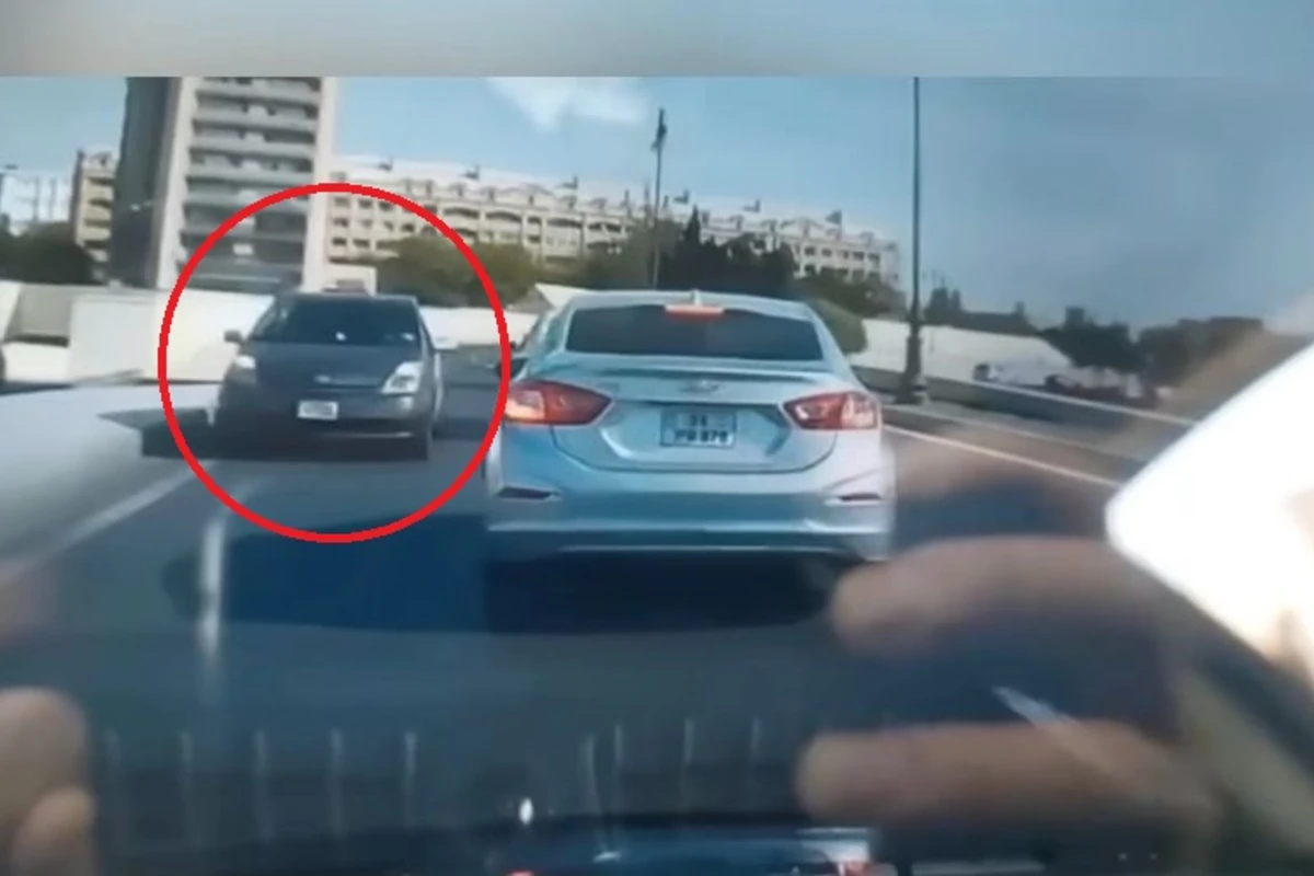 Bakıda ölümə doğru gedən Prius - VİDEO