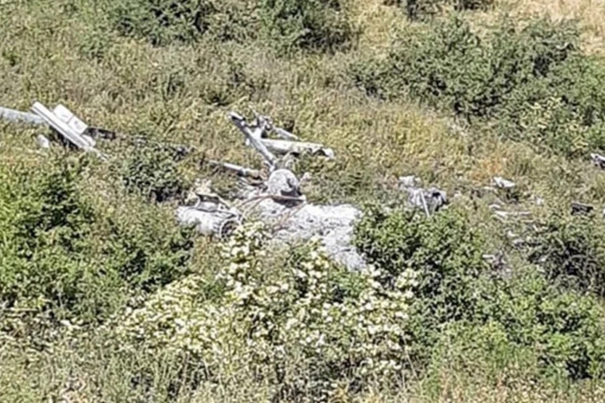 Xocavənddə Ermənistana məxsus Mİ-8 helikopterinin qalıqları tapıldı - FOTO
