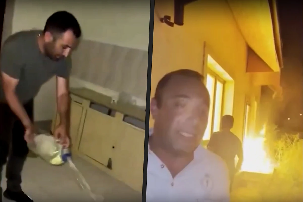 Laçında daha bir erməni evini yandırdı - VİDEO Laçında daha bir erməni evini yandırdı - VİDEO