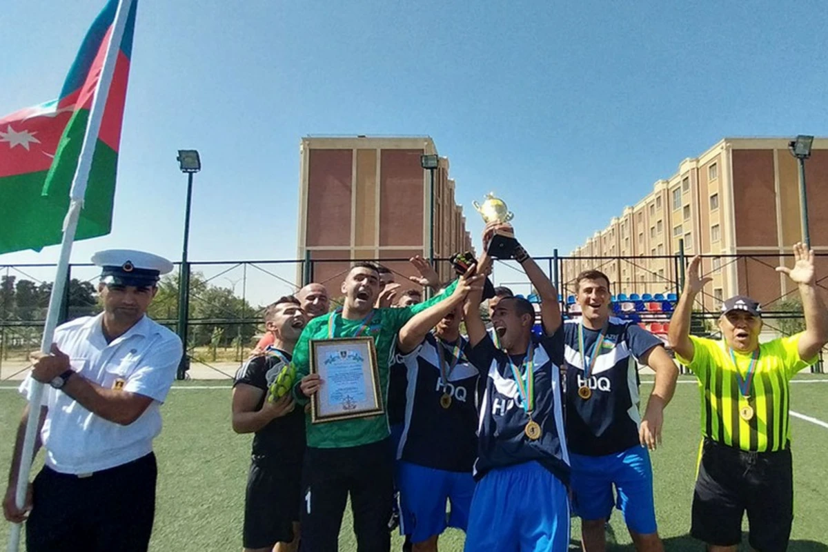 Azərbaycan hərbi dənizçiləri futbol yarışının qalibi oldu - FOTO