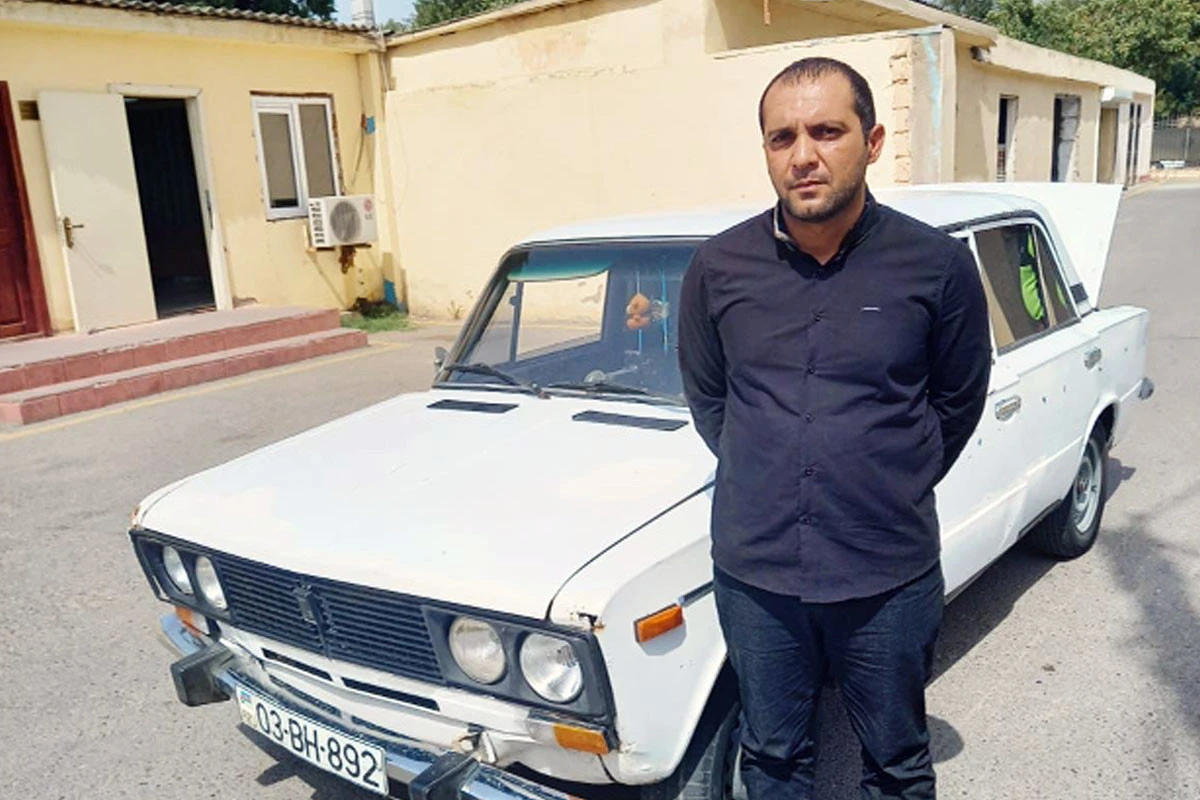 Avtomobil qaçıran şəxs saxlanılıb