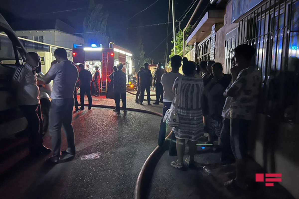 Bakıda yataqxanada yanğın baş verib - FOTO