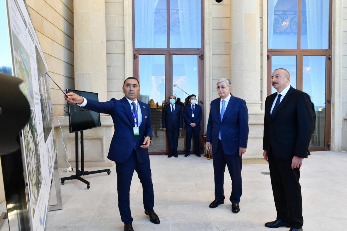 Президенты Азербайджана и Казахстана ознакомились с проектом Центра творческого развития для детей в Физули - ФОТО