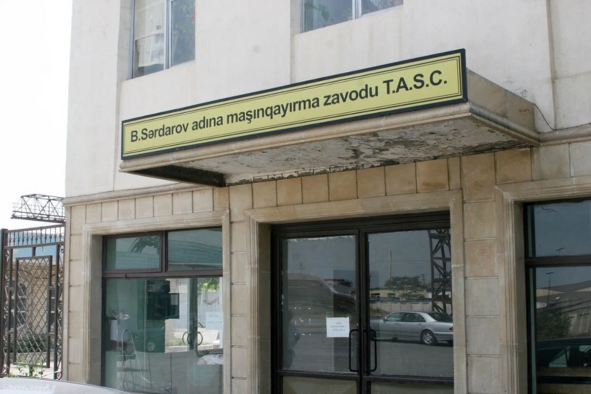 “Bünyad Sərdarov adına Maşınqayırma Zavodu” özəlləşdirilib “Bünyad Sərdarov adına Maşınqayırma Zavodu” özəlləşdirilib