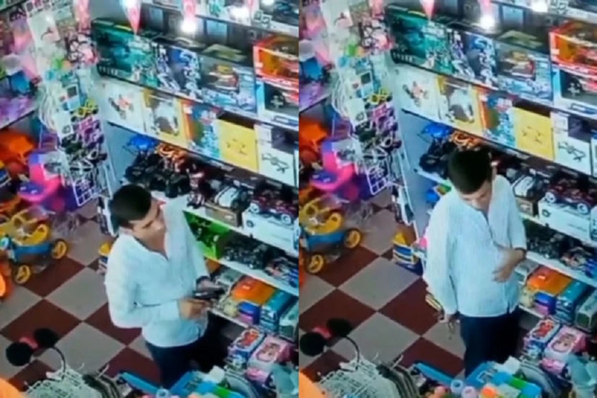 Необычная кража в Баку: мужчина пытался продать магазину украденный у него же товар - ВИДЕО