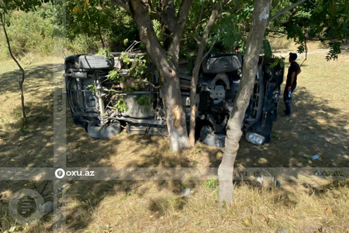 İsmayıllıda maşın aşdı - FOTO