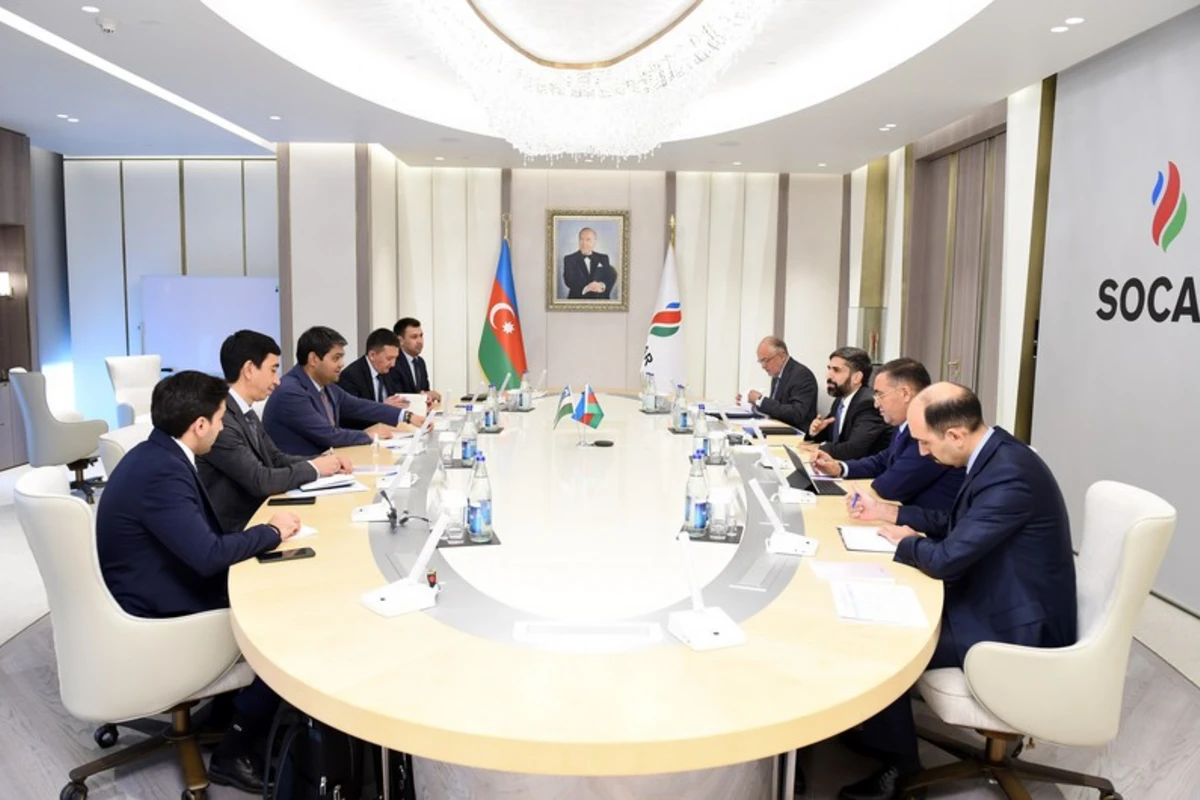 SOCAR prezidenti Özbəkistanın energetika nazirinin müavini ilə görüşdü - FOTO