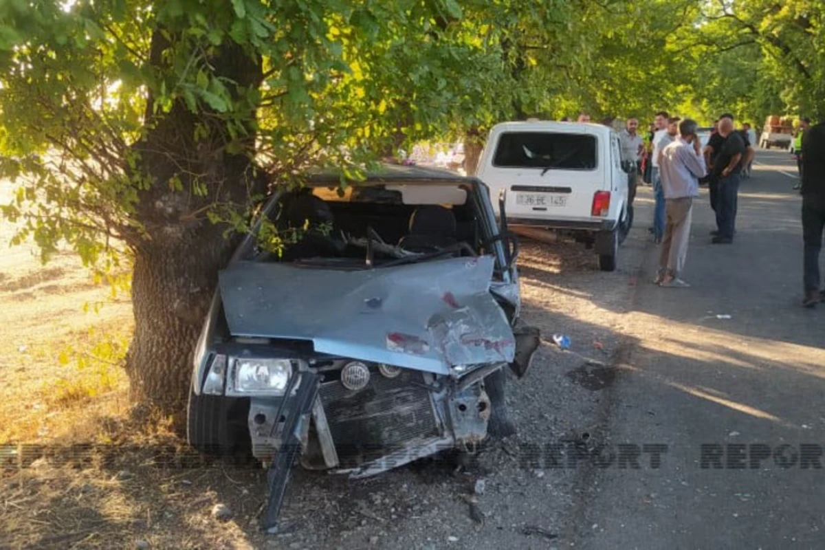 Oğuzda iki avtomobil toqquşub, xəsarət alanlar var