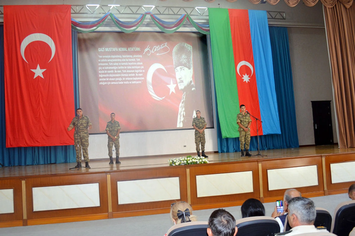 Hərbi İnstitutda qardaş Türkiyənin Zəfər Bayramı qeyd olunub - FOTO/VİDEO