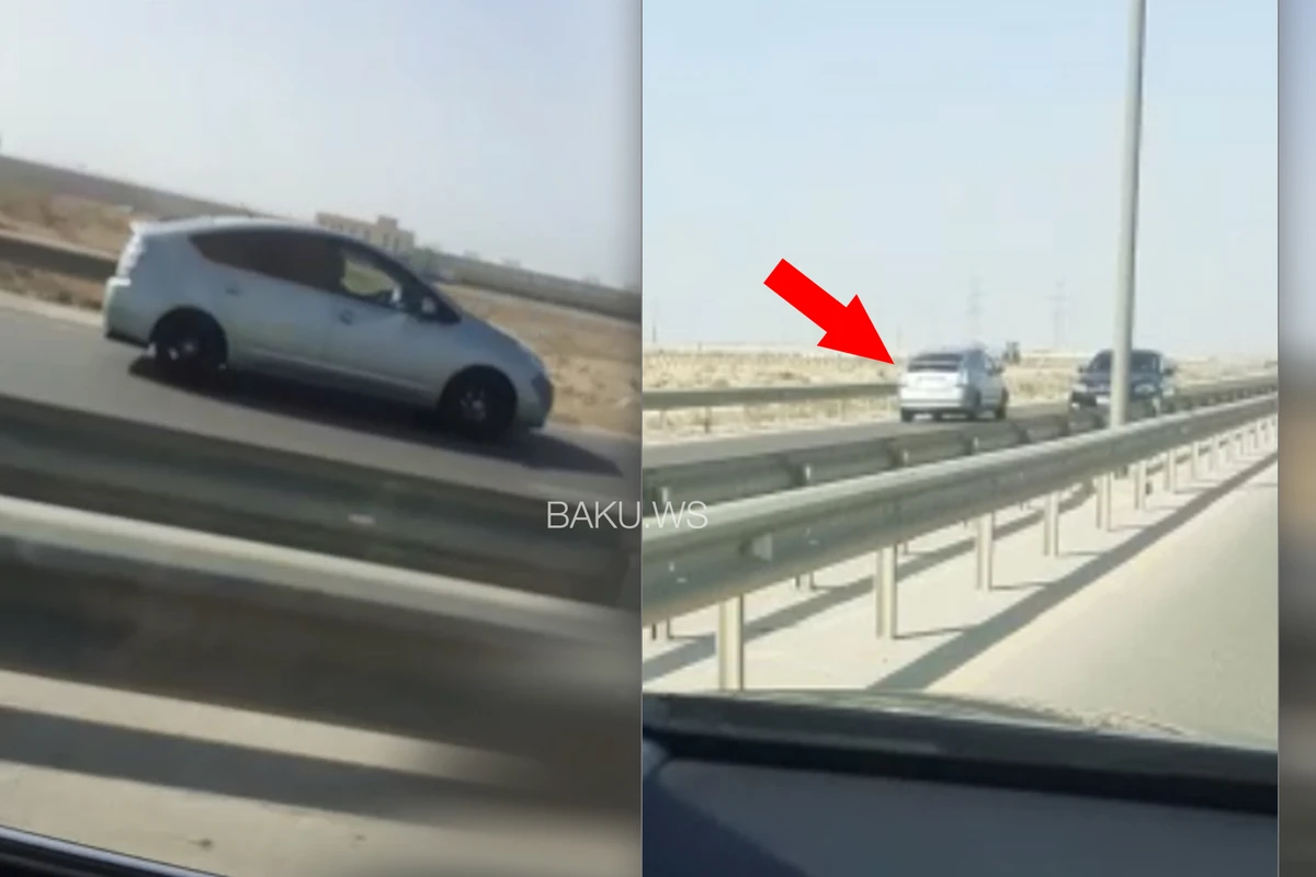 Prius 100-lük yolda protiv sürdü - ANBAAN VİDEO