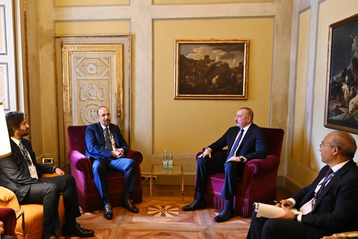 İlham Əliyev İtaliyada Səudiyyə Ərəbistanının investisiya naziri ilə görüşüb - FOTO