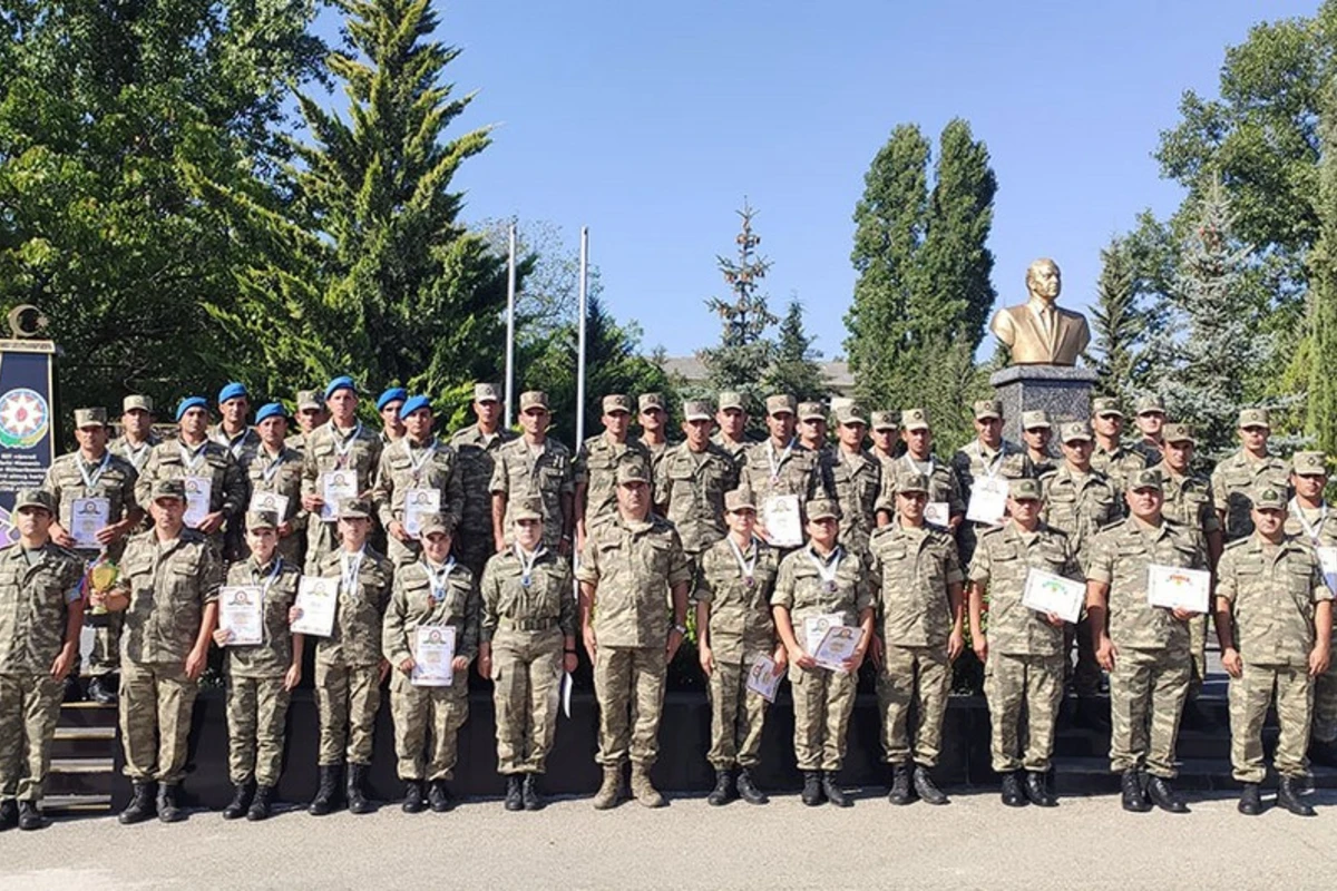 Hərbi qulluqçular arasında səmti müəyyənetmə yarışı keçirilib - FOTO