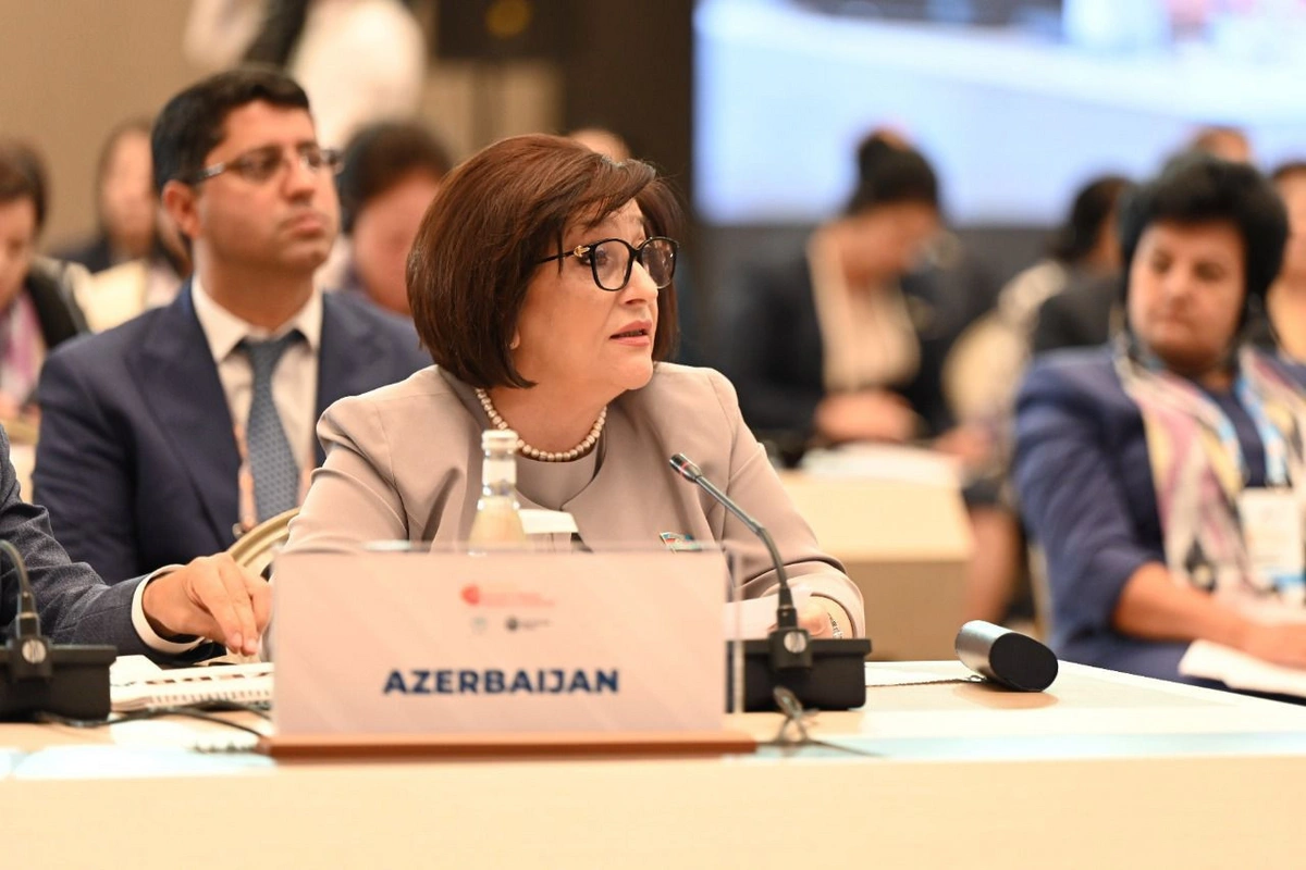 Sahibə Qafarova Qadın Parlament Sədrlərinin Sammitində çıxış edib - FOTO