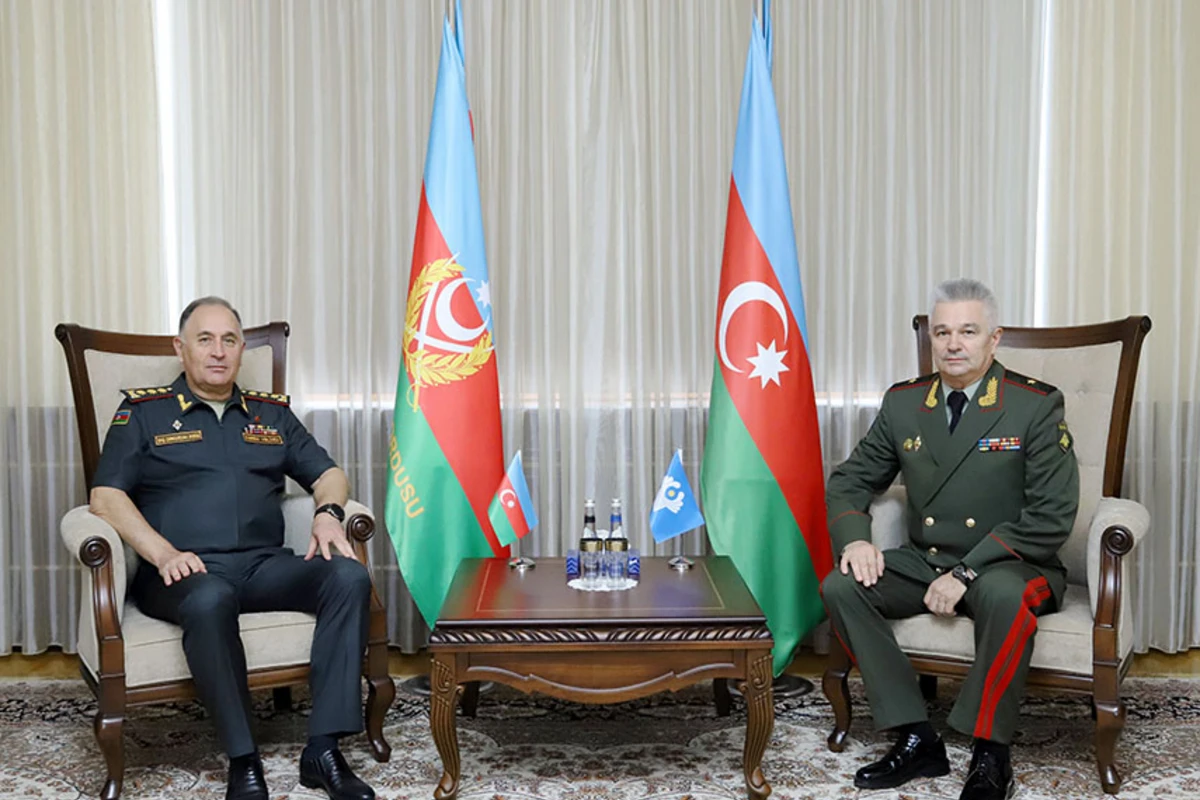 Baş Qərargah rəisi MDB Müdafiə Nazirləri Şurasının katibi ilə görüşdü