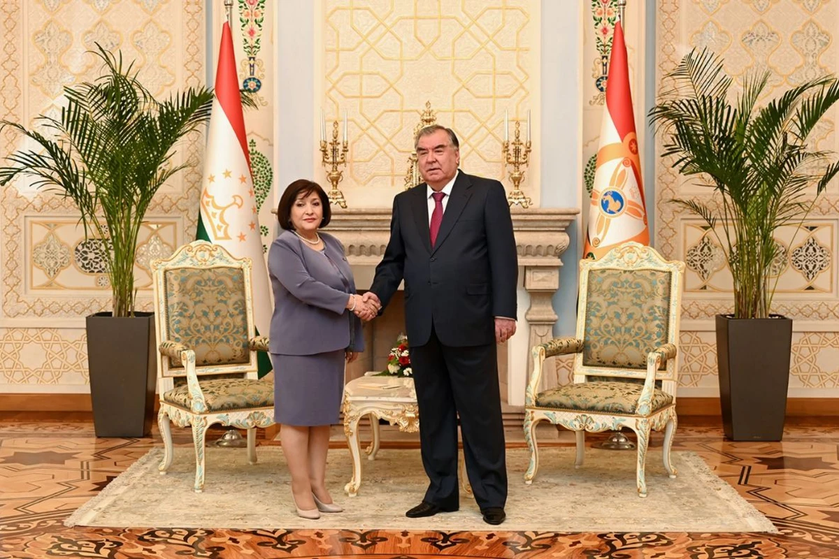 Sahibə Qafarova Tacikistan Prezidenti ilə görüşüb - FOTO
