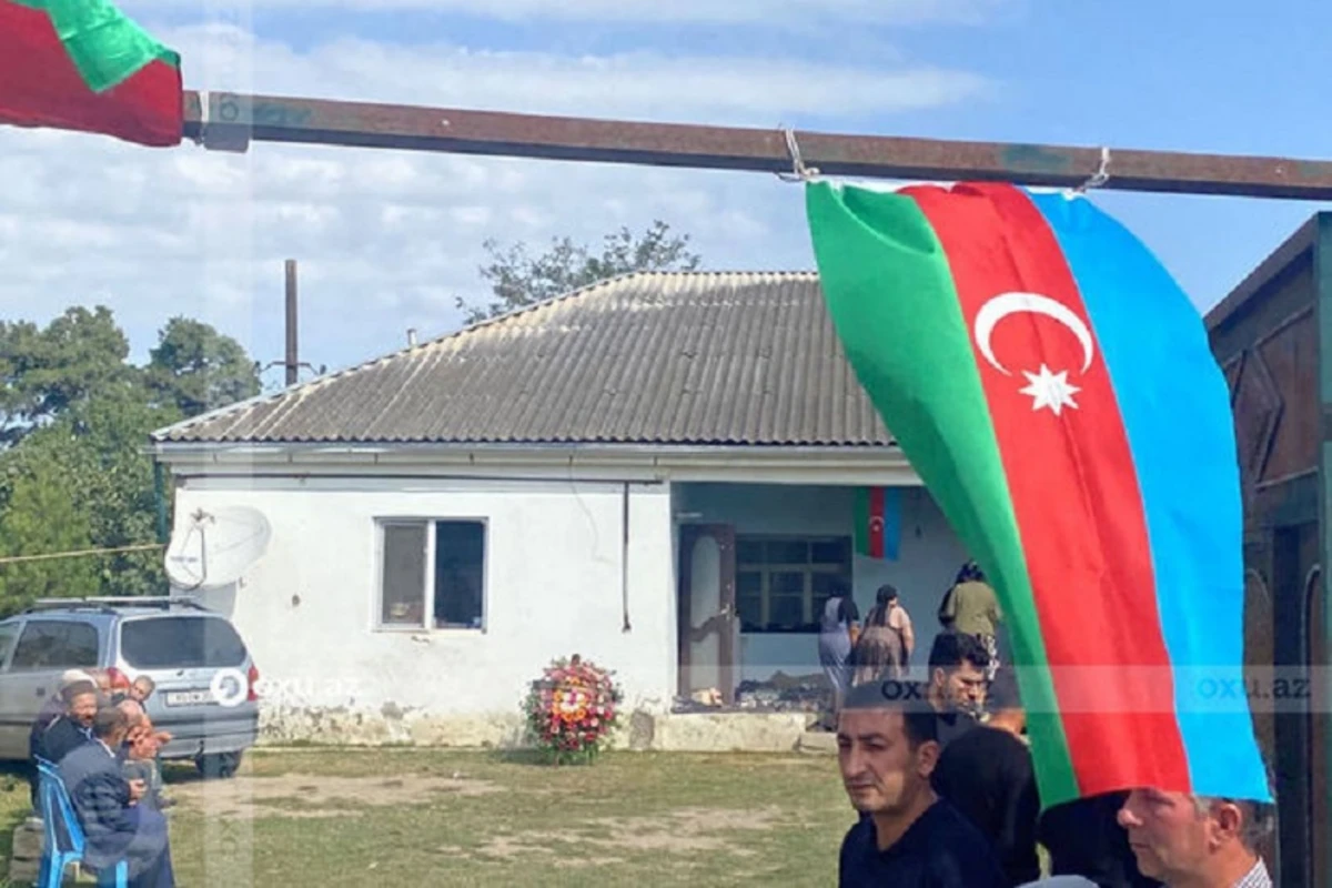 В Хачмазском районе прощаются с шехидом Эльнуром Рустамовым - ФОТО