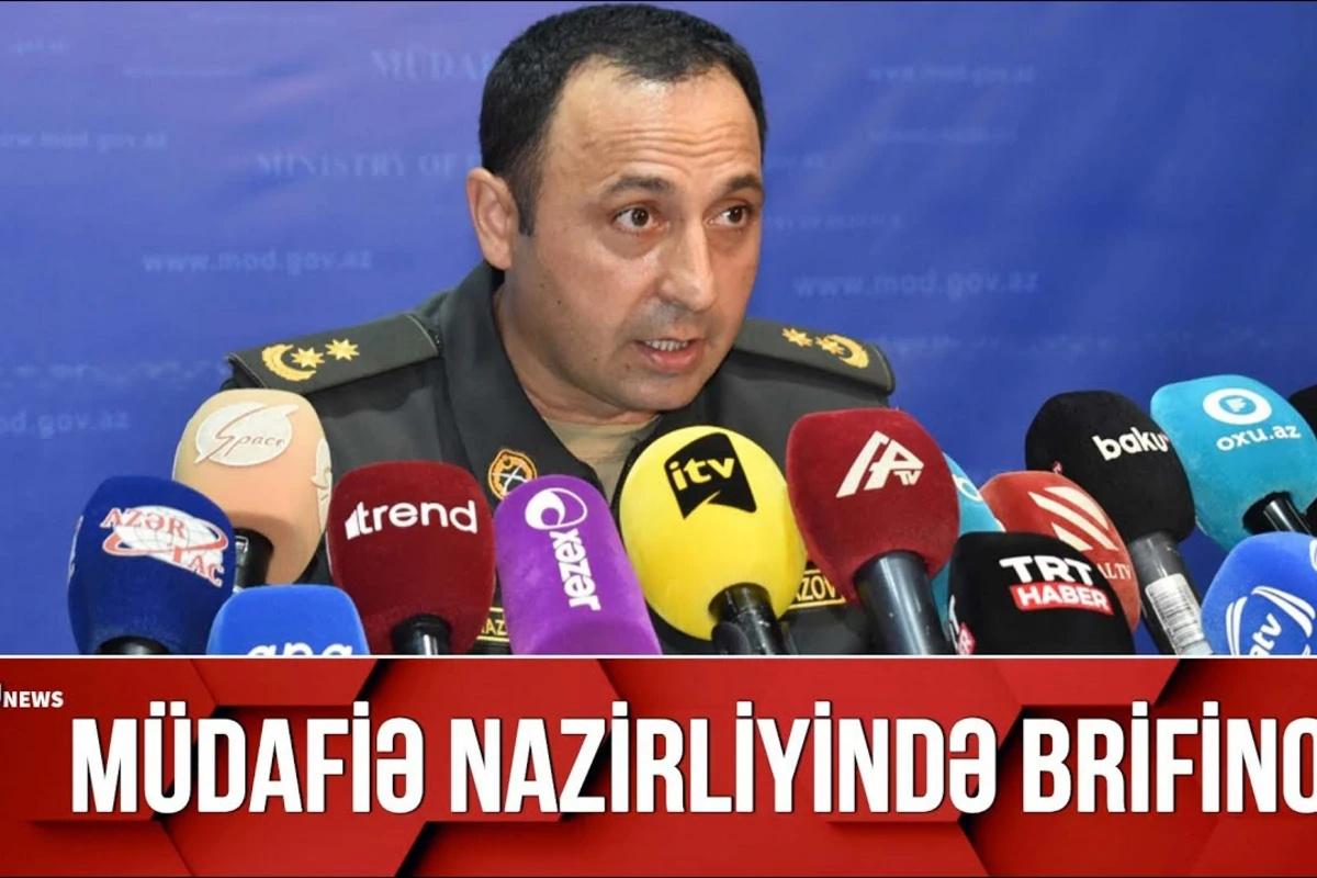 Müdafiə Nazirliyi brifinq keçirib - VİDEO