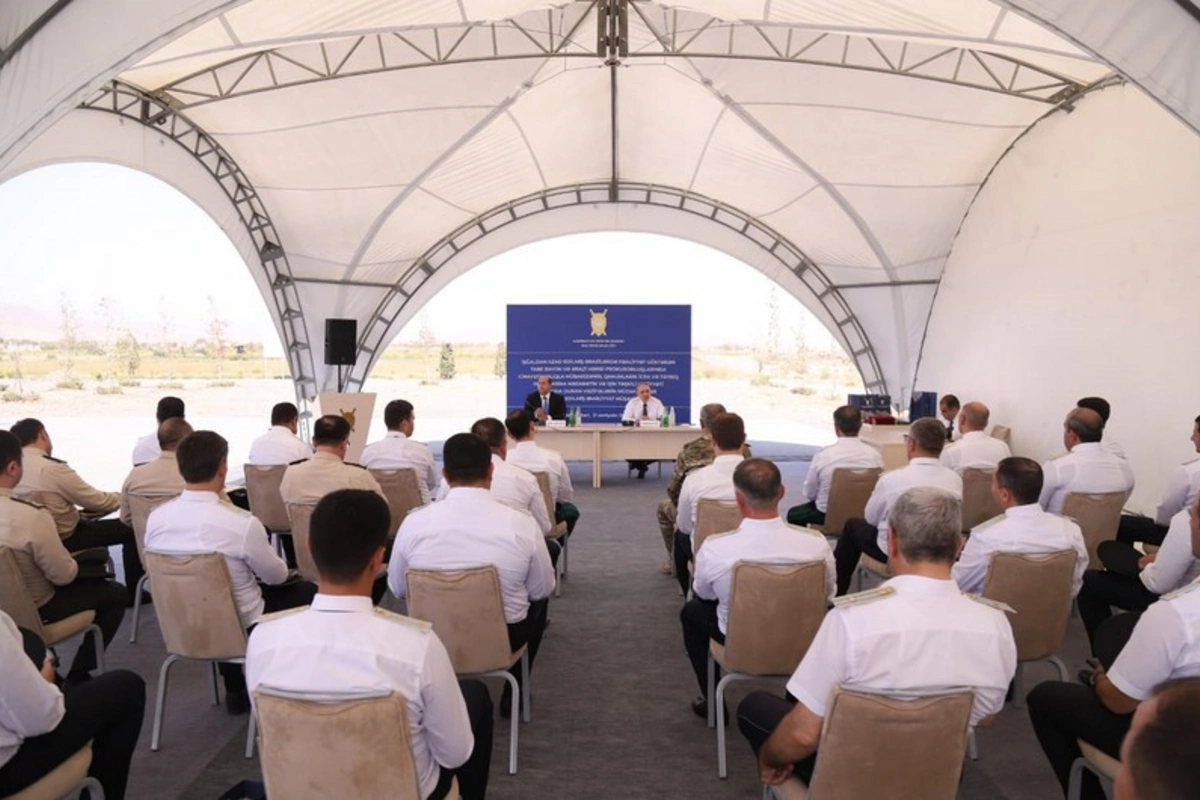Baş prokuror Ağdam şəhərində əməliyyat müşavirəsi keçirir - FOTO