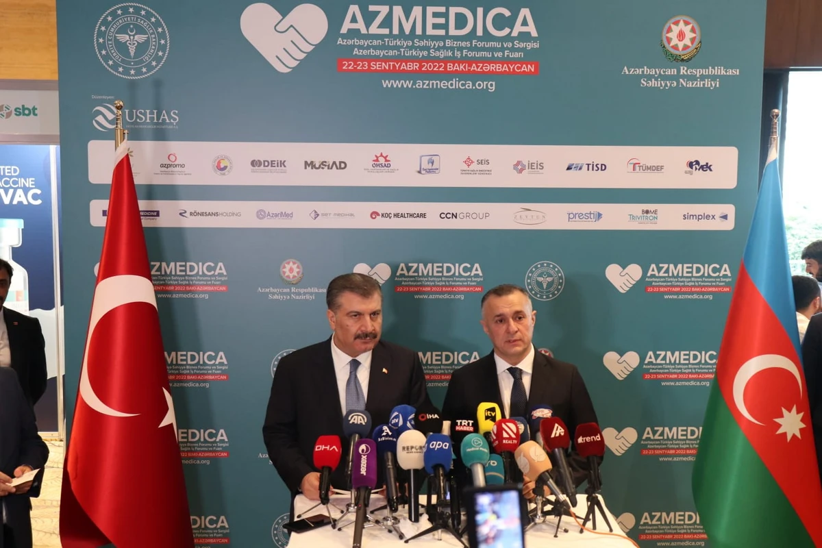 Bakıda “Azərbaycan-Türkiyə səhiyyə biznes forumu və sərgisi”nin açılış mərasimi keçirilib - FOTO Bakıda “Azərbaycan-Türkiyə səhiyyə biznes forumu və sərgisi”nin açılış mərasimi keçirilib - FOTO