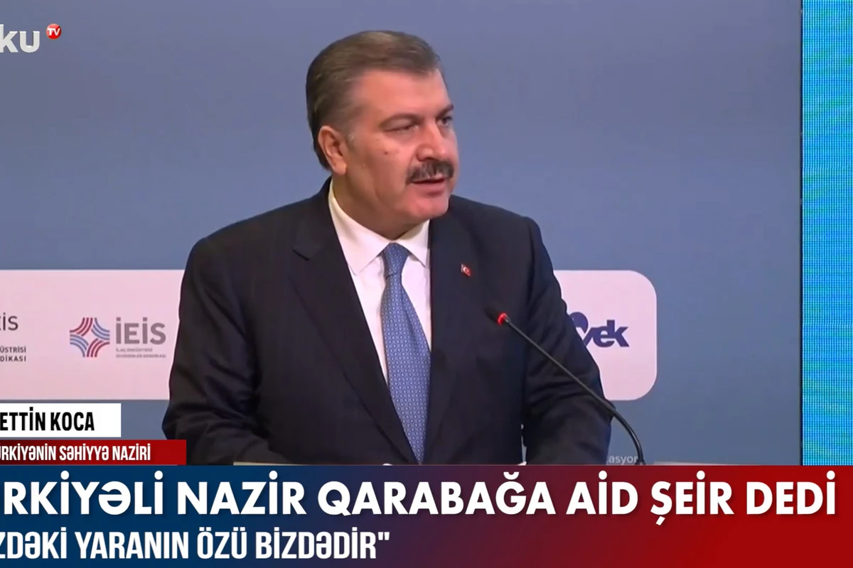 Türkiyəli nazir Qarabağa aid şeir dedi - VİDEO