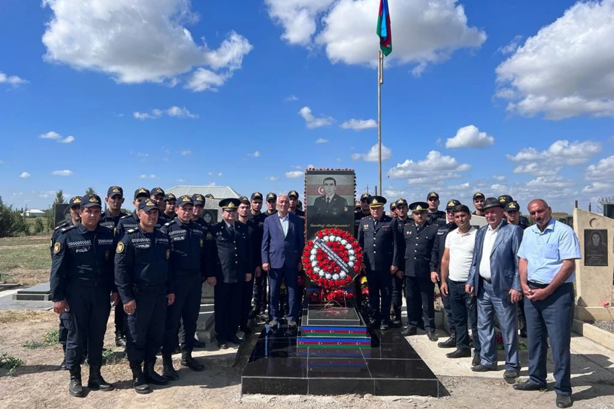 İmişlidə Şəhid çavuş Abas Şahbazovun ailəsi və məzarı ziyarət edilib - FOTO