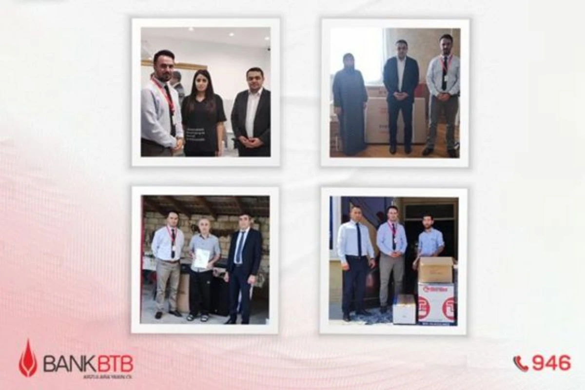 Bank BTB özünüməşğulluq proqramı çərçivəsində aztəminatlı  ailələrə dəstək oldu