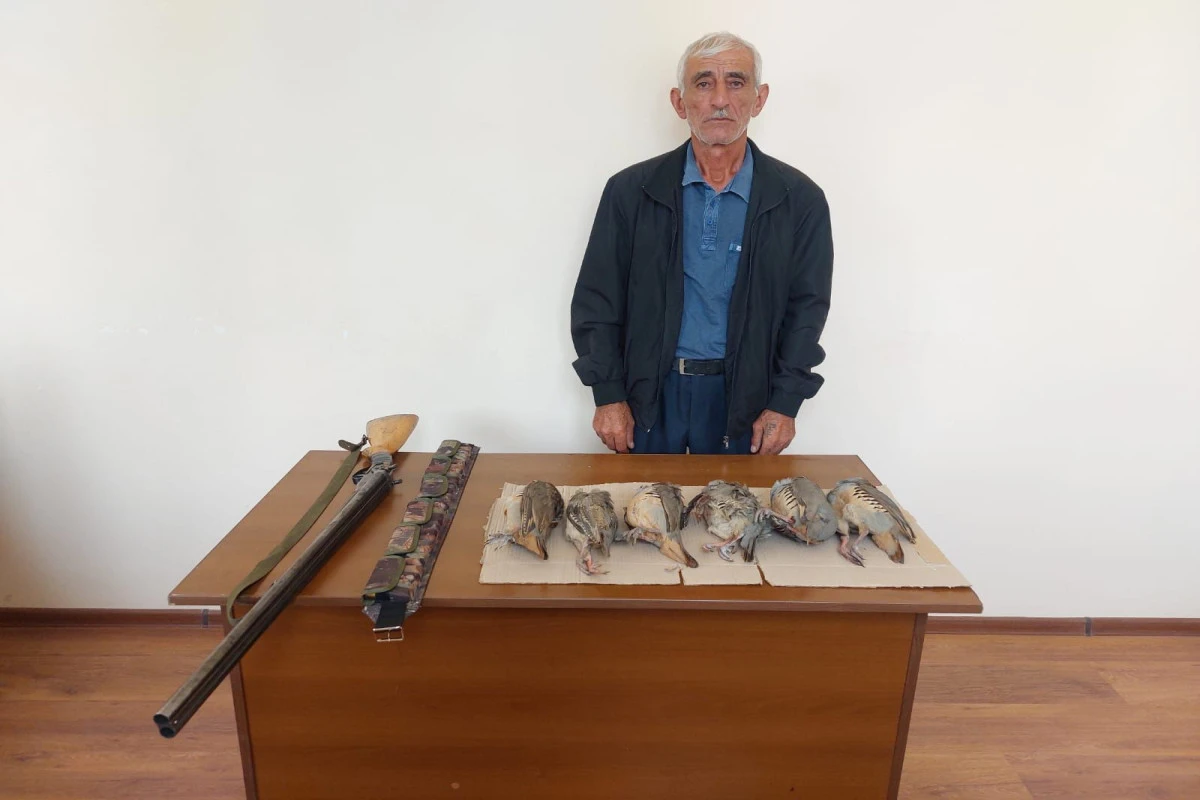Cəbrayılda qanunsuz ov edən şəxs saxlanıldı