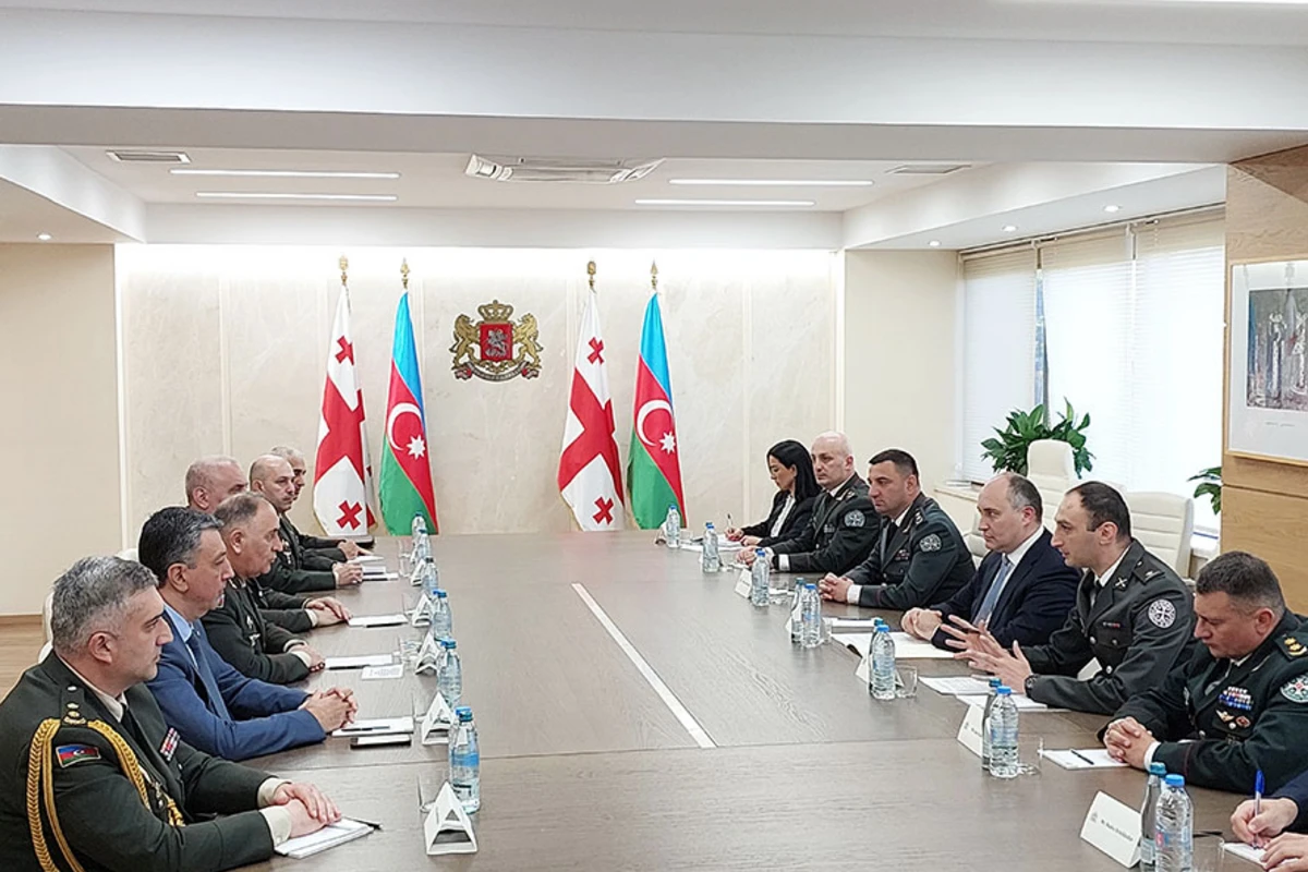 Kərim Vəliyev Gürcüstanın müdafiə naziri ilə görüşüb - FOTO