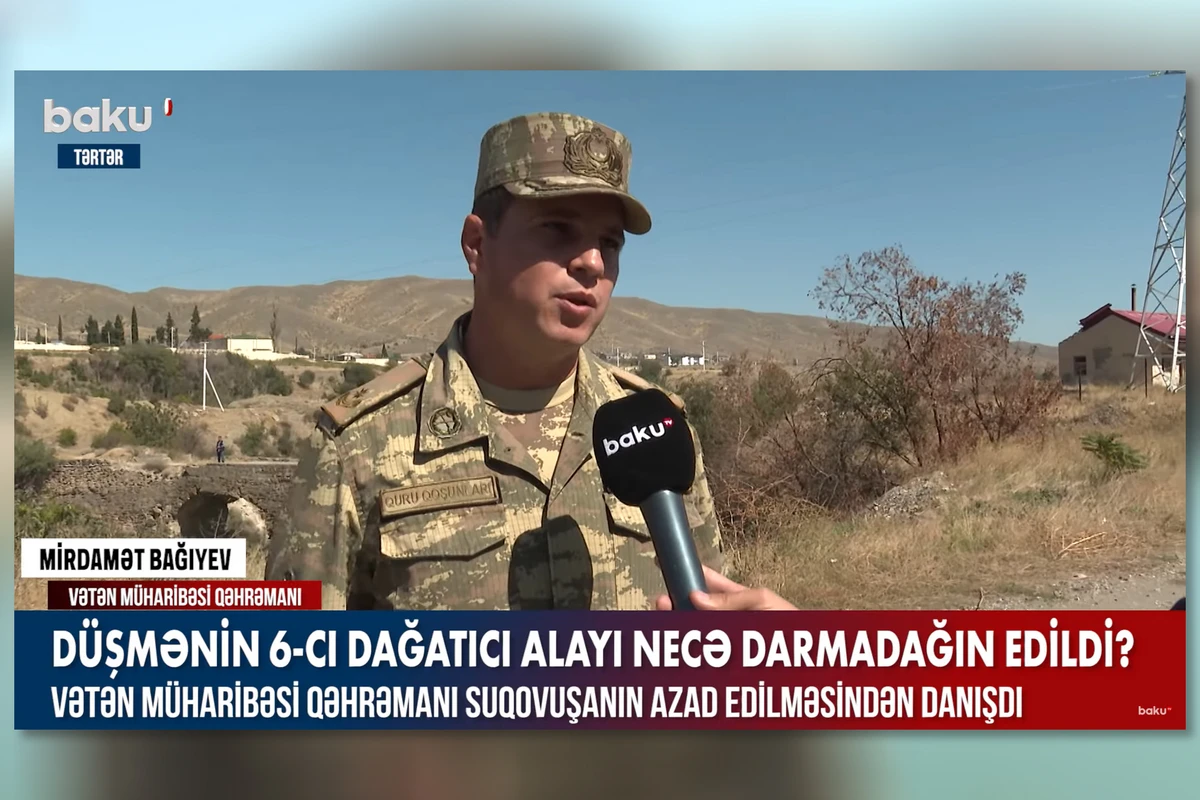 Vətən müharibəsi qəhrəmanı Suqovuşanın azad edilməsindən danışdı - VİDEO Vətən müharibəsi qəhrəmanı Suqovuşanın azad edilməsindən danışdı - VİDEO