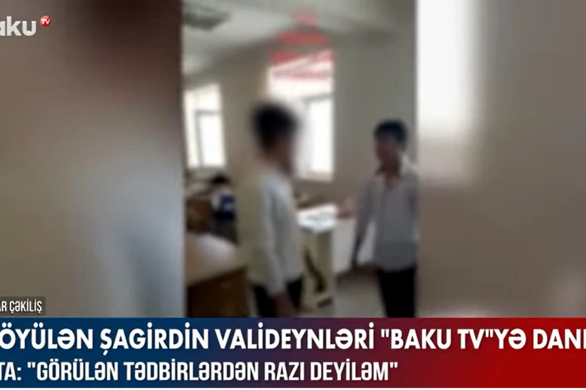 Məktəbdə döyülən şagirdin valideynləri danışdılar - VİDEO