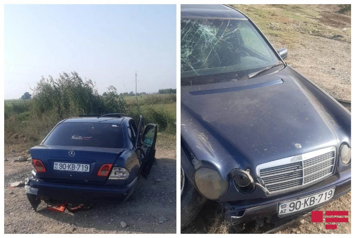 В Геранбойском районе перевернулся автомобиль: водитель получил травмы, его мать погибла