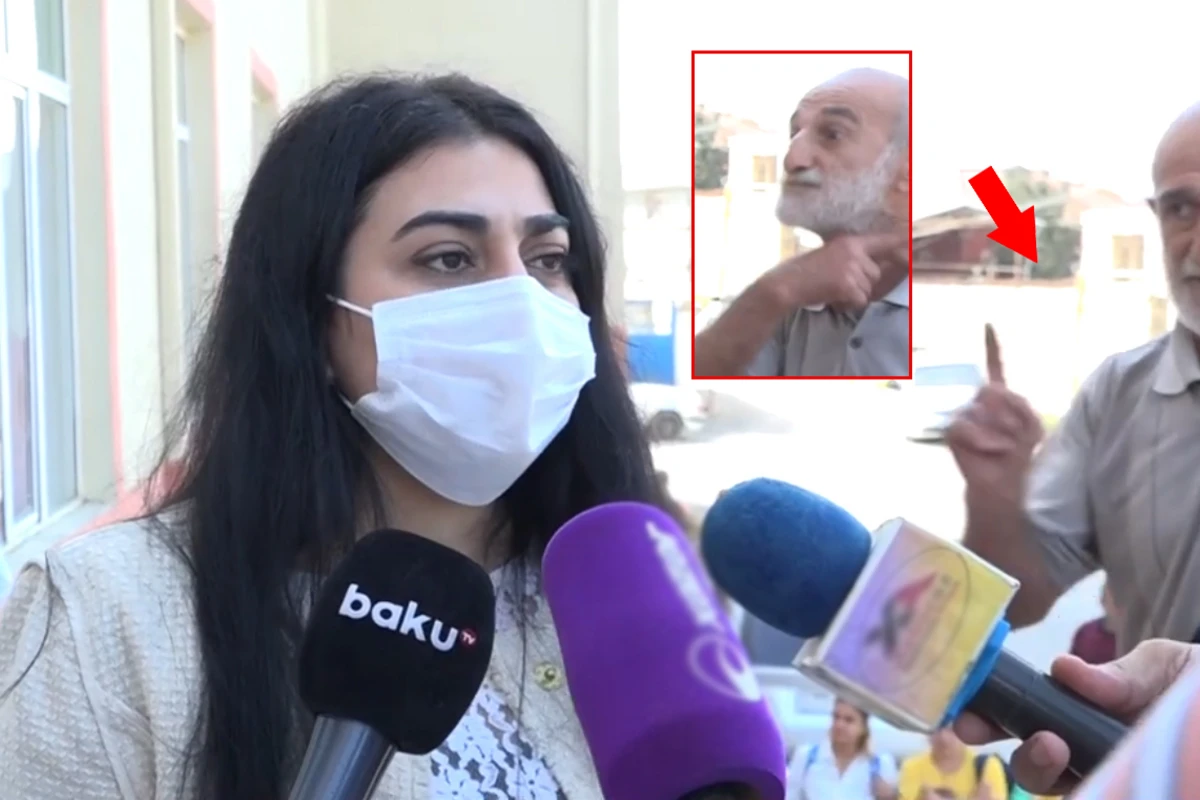 Döyülən şagirdlə bağlı danışarkən valideynin etdiyi bu hərəkət gündəm oldu - VİDEO