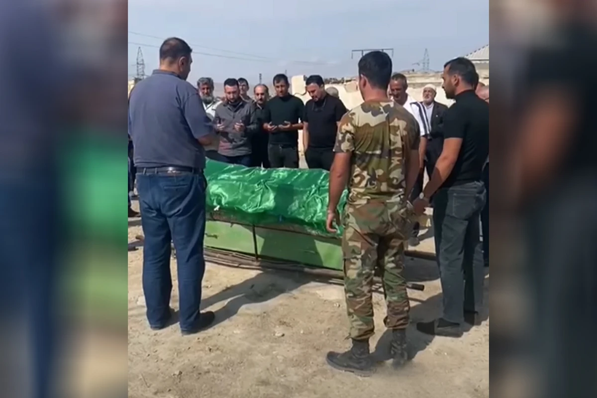 Nadir Qafarzadənin bacısının DƏFNİNDƏN GÖRÜNTÜLƏR - VİDEO