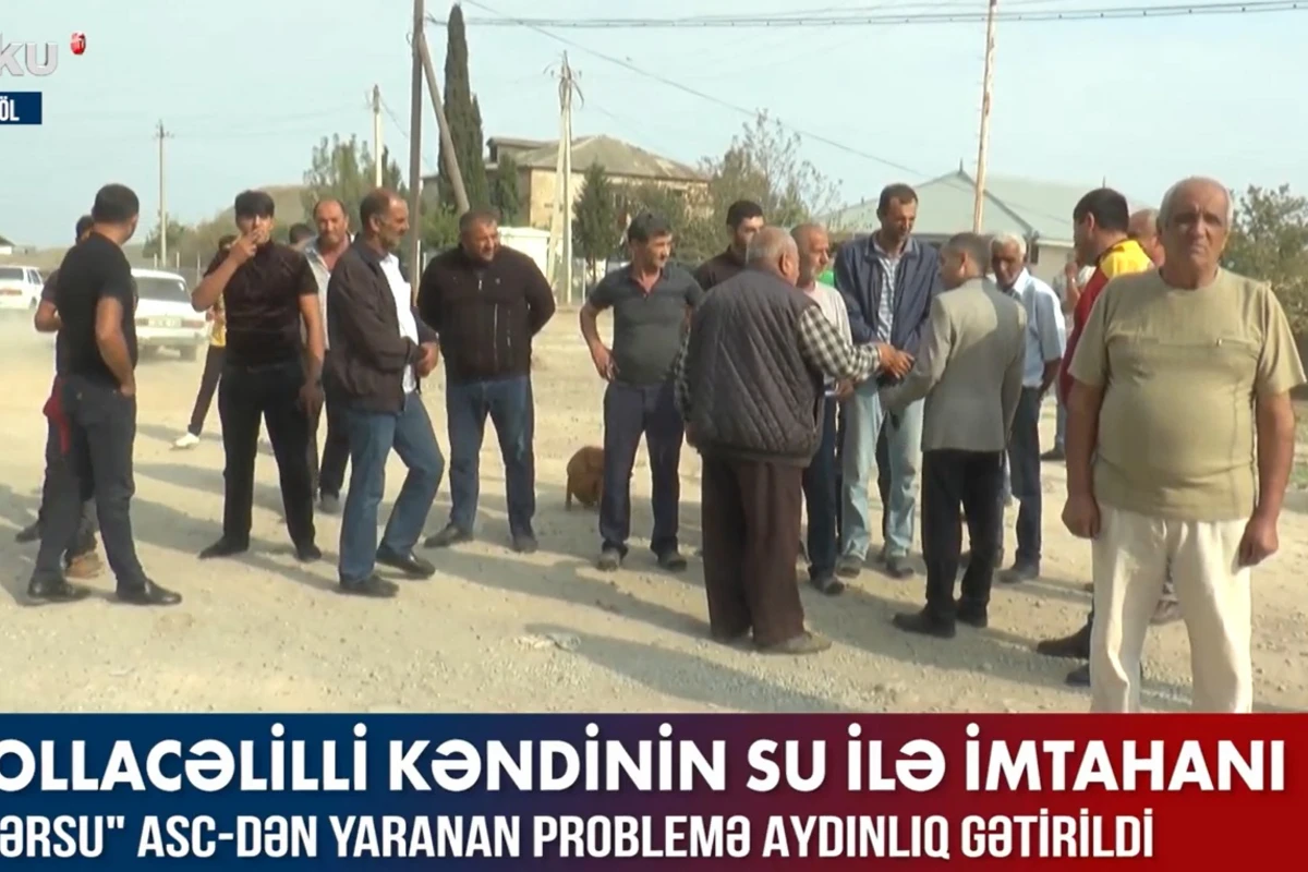 Mollacəlilli kəndinin su ilə imtahanı - VİDEO