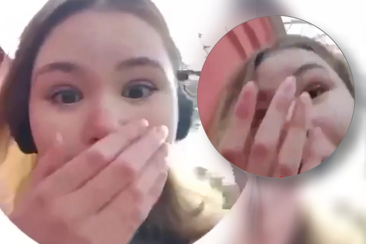 Девушка сняла в прямом эфире прилет ракеты по Киеву - ВИДЕО