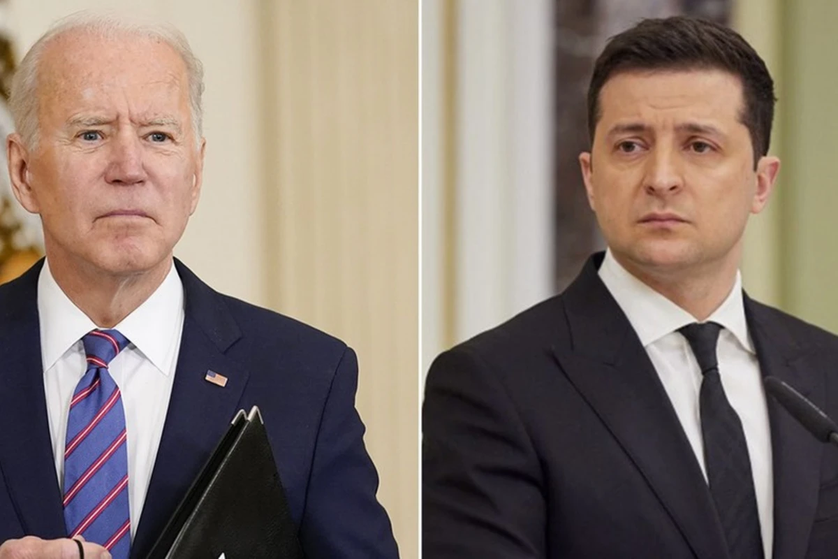 Zelenski Baydenlə Ukraynanın hava hücumundan müdafiəsini müzakirə edib