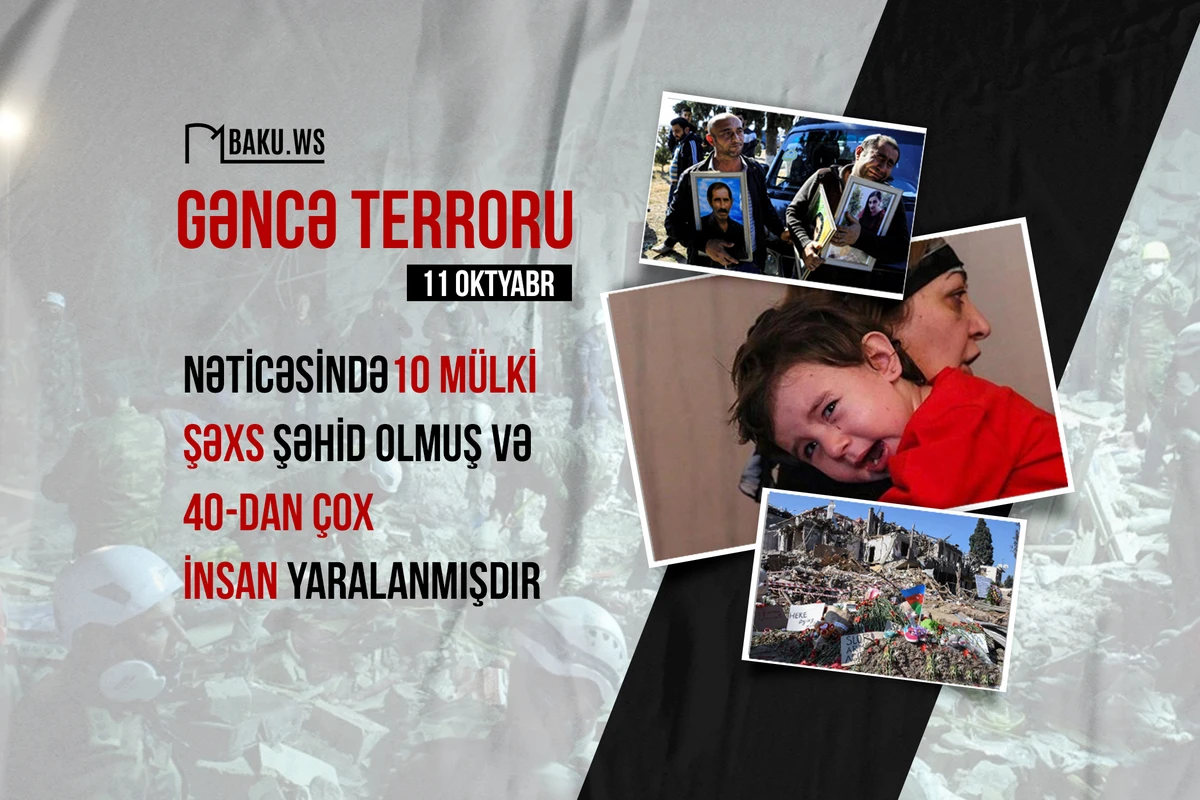 XİN Ermənistanın Gəncədə törətdiyi terrorun ikinci ildönümü ilə bağlı paylaşım edib