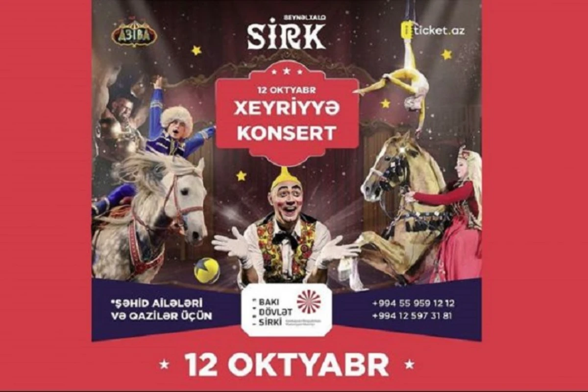 Bakı Dövlət Sirkinin yeni proqramı ilk olaraq şəhid və qazi ailələri üçün nümayiş olunacaq