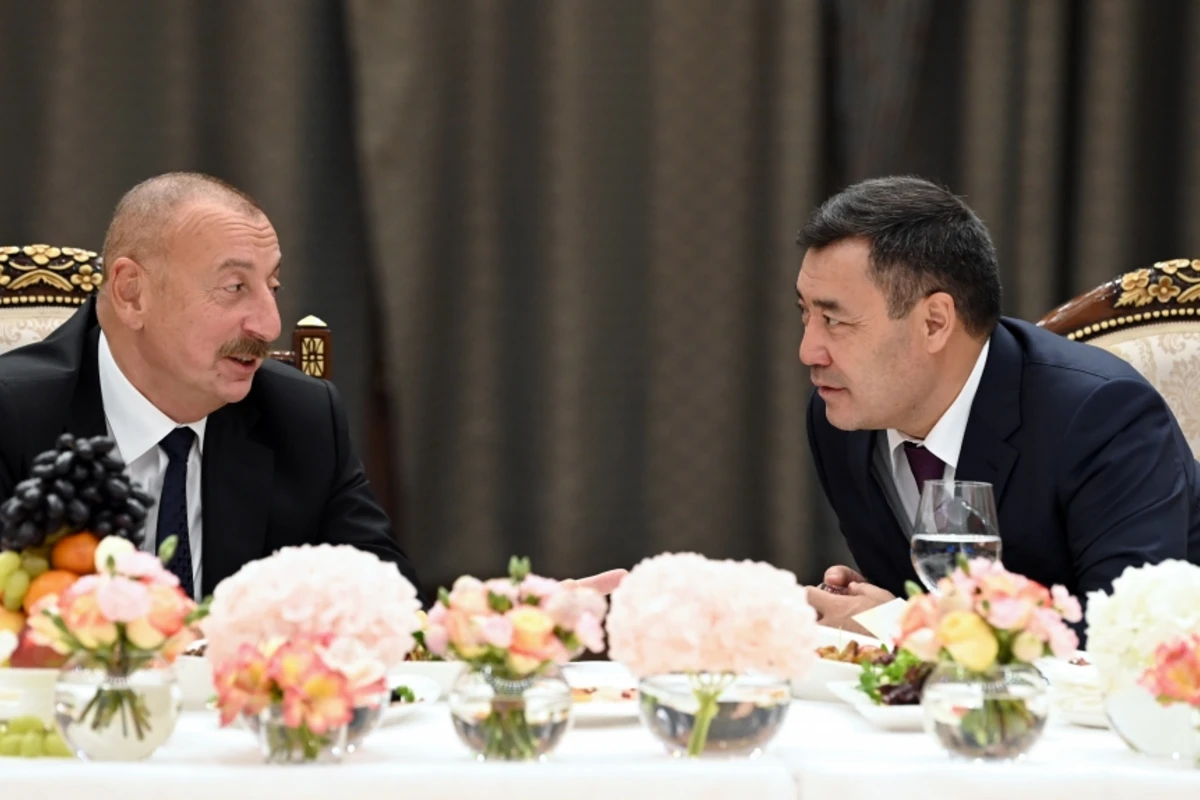 Sadır Japarovun adından Prezident İlham Əliyevin şərəfinə rəsmi qəbul təşkil edilib - FOTO - YENİLƏNİB