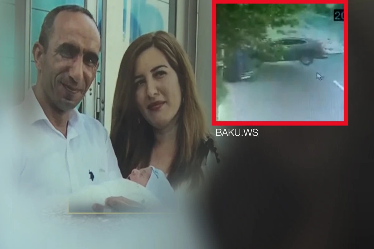 Bakıda bir ailənin faciəsinə çevrilən - Dəhşətli qəzanın baş vermə anı - VİDEO