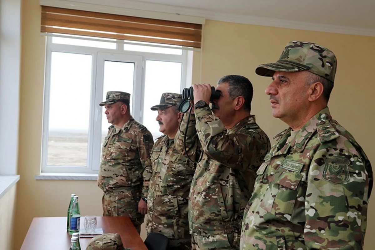 Zakir Həsənov ordumuzun döyüş hazırlığını izləyib tapşırıqlar verdi - FOTO