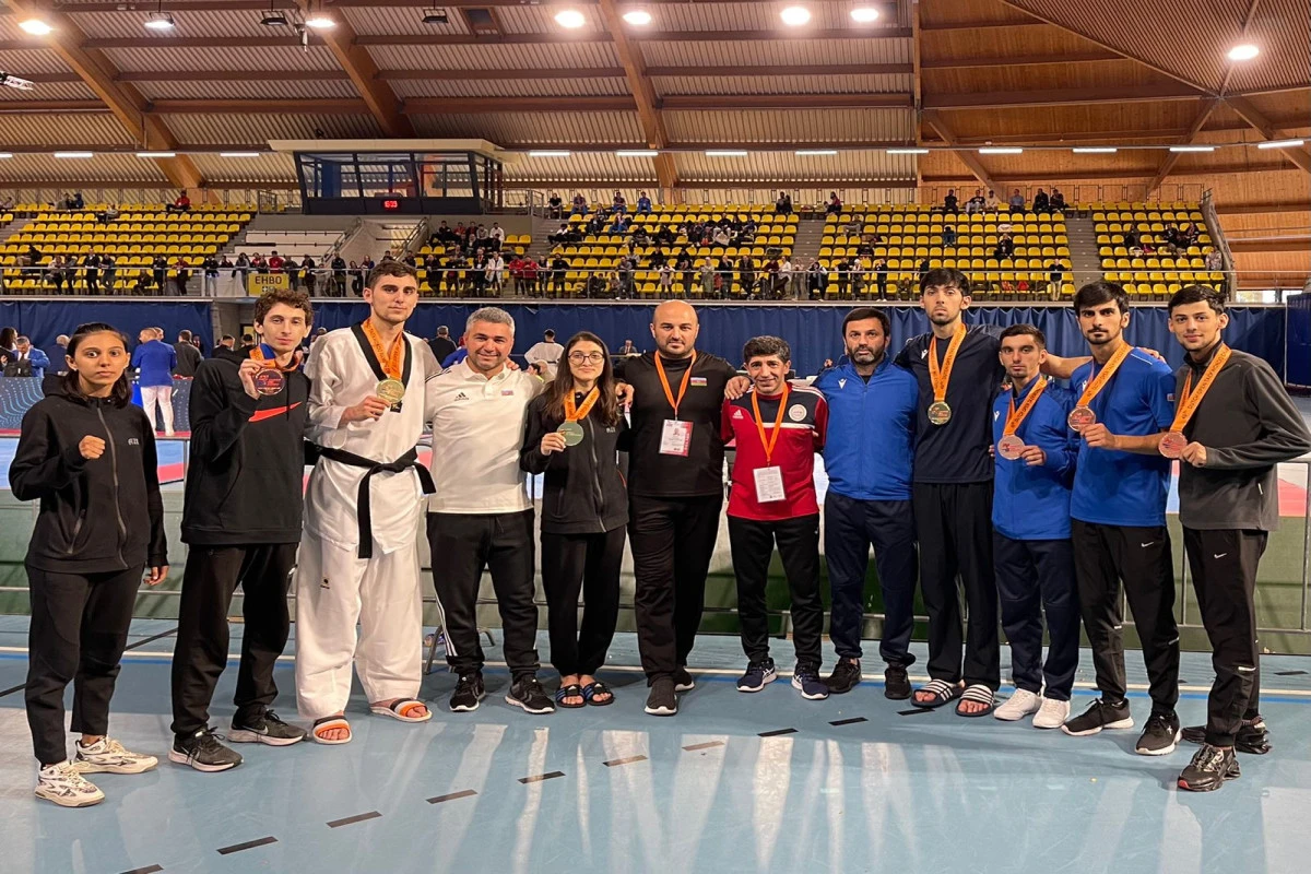 Azərbaycan taekvondoçuları Eyndhovendə 7 medal qazanıb