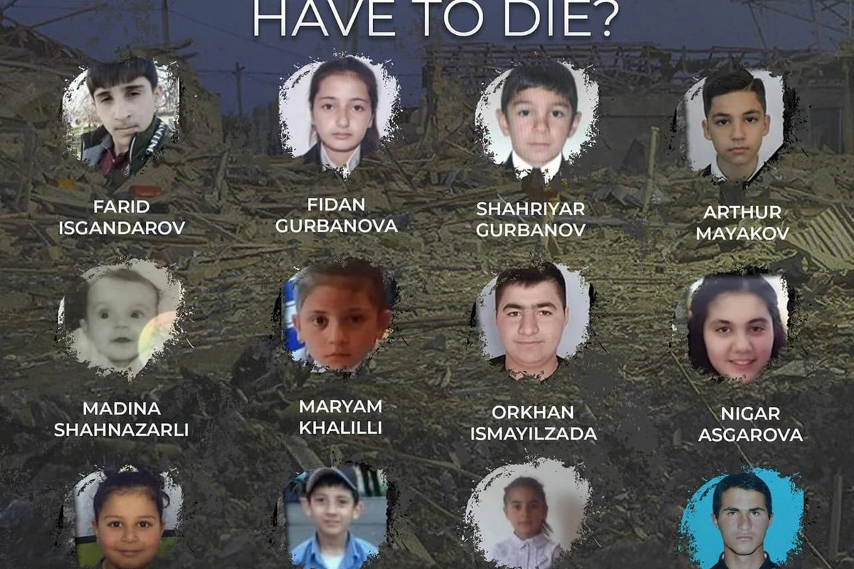 Azərbaycan XİN: 2020-ci ildə erməni terroru zamanı 12 uşaq həlak olub
