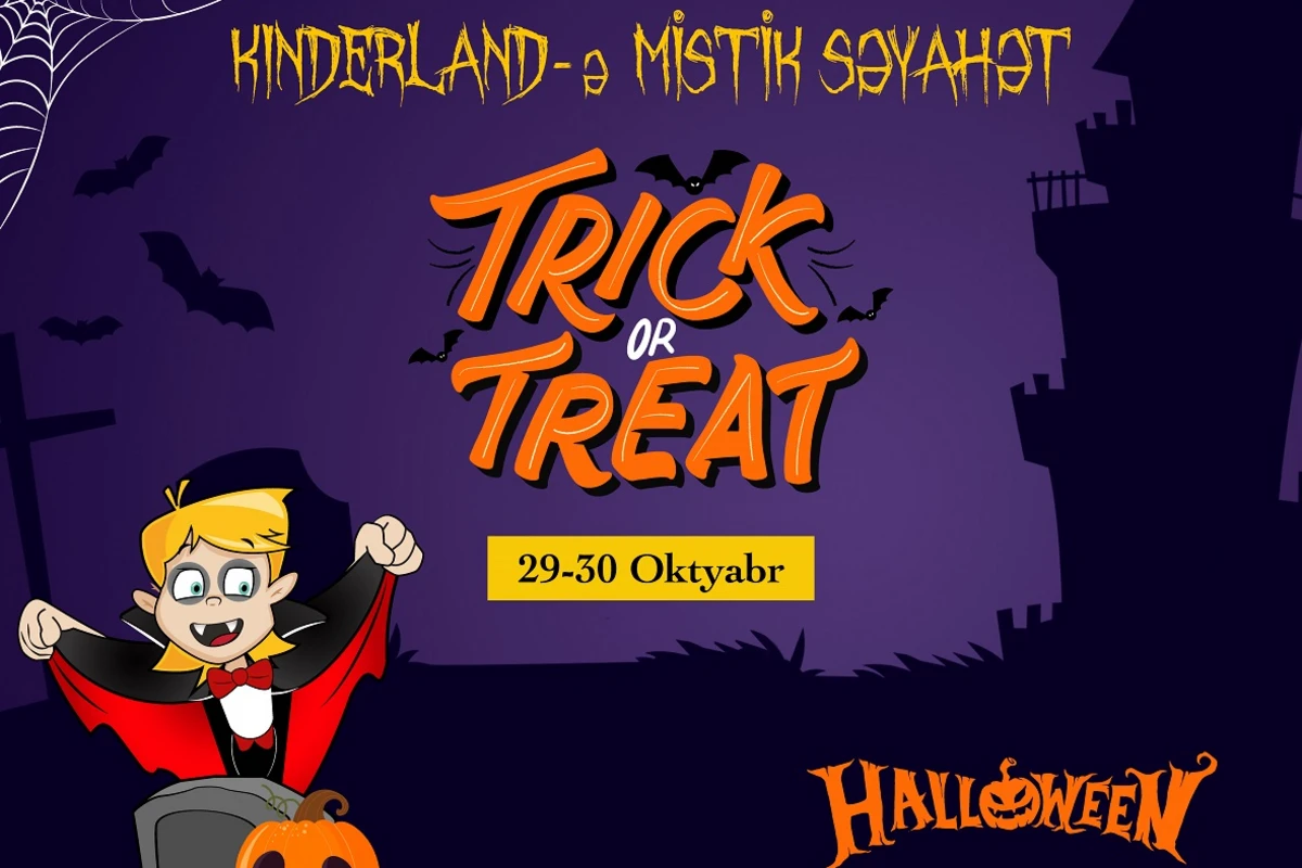 Kinderland uşaqları və valideynlərini Halloween-i qeyd etməyə dəvət edir! Kinderland uşaqları və valideynlərini Halloween-i qeyd etməyə dəvət edir!