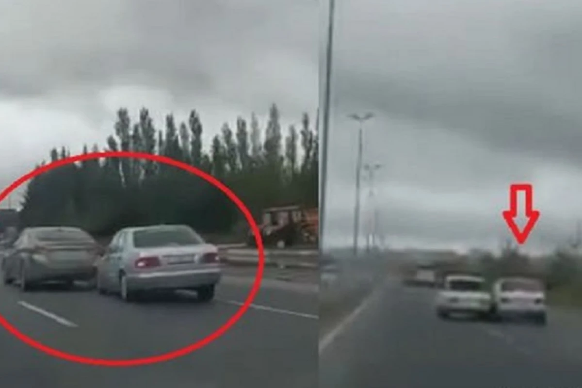 Bakı-Sumqayıt yolunda “yol terroru” - Maşınları vura-vura gedən sürücü kimdir? - VİDEO