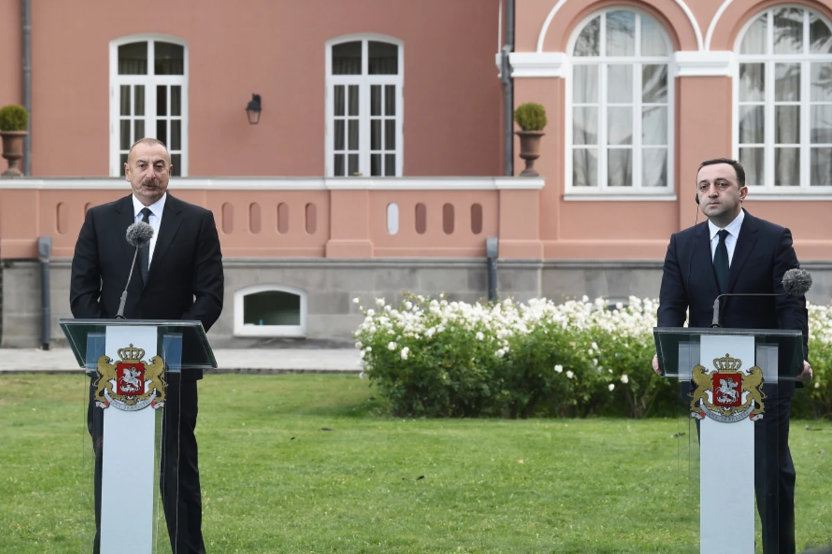 Президент Азербайджана и премьер-министр Грузии выступили с заявлениями для прессы - ОБНОВЛЕНО + ВИДЕО