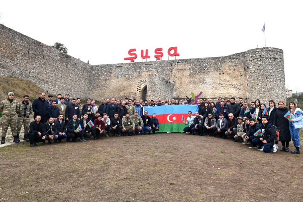 SOCAR-ın Vətən müharibəsi iştirakçısı olmuş əməkdaşları Şuşaya səfər edib - FOTO