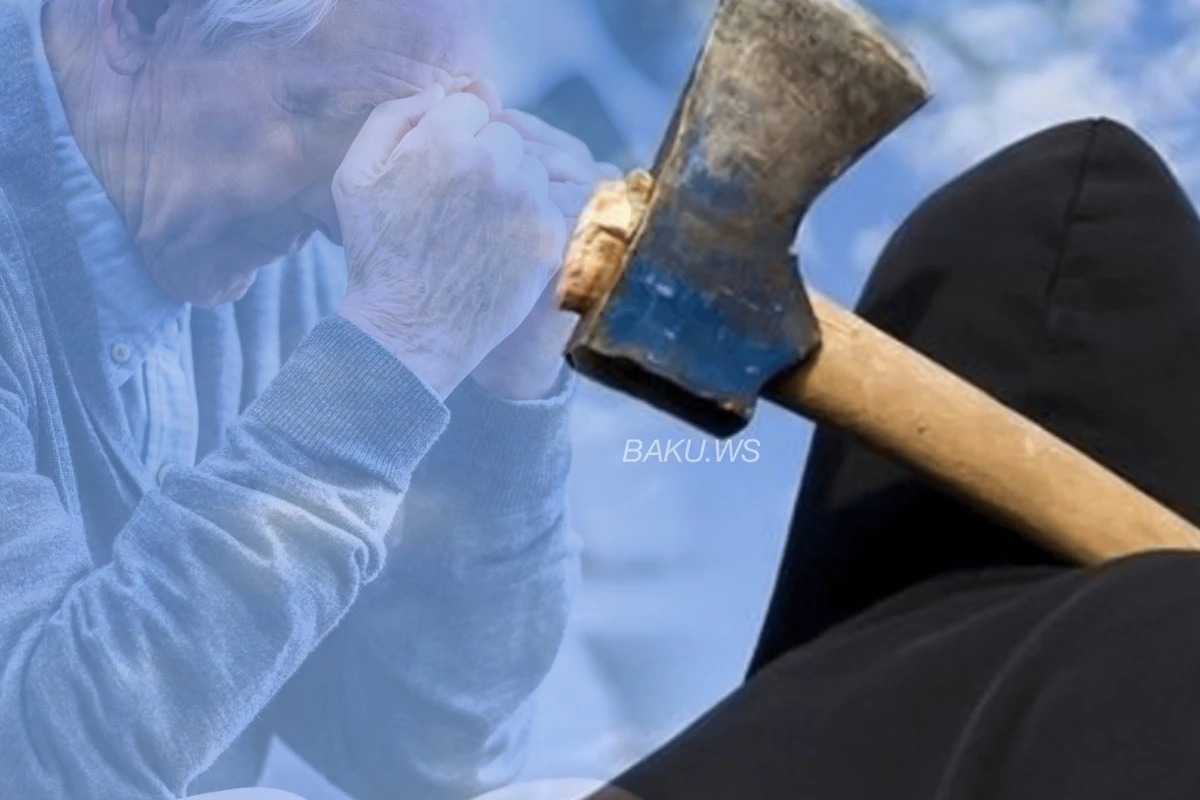 Başından baltalanan kişi xəstəxanada öldü